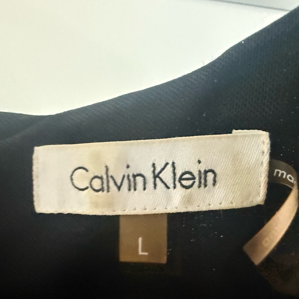 Calvin Klein Black Dress with Gold Accents - Picture 6 of 10